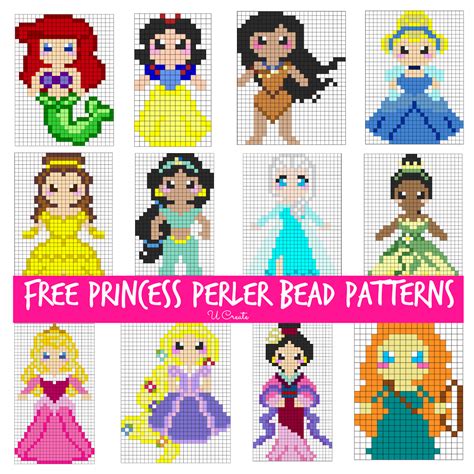 Cr Ez Vos Petites Princesses Disney Avec Les Perles Hama Mod Les Hama