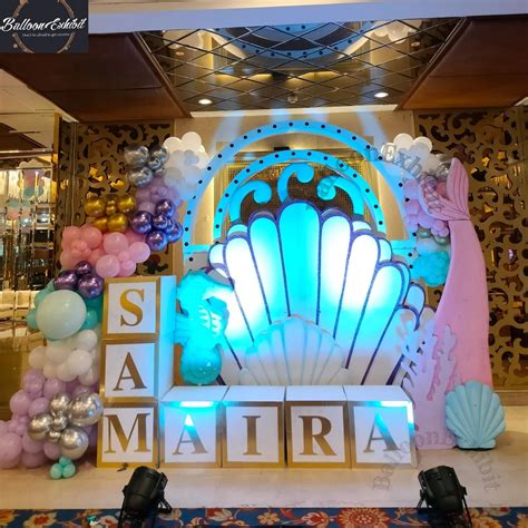 Mermaid Theme Birthday Decor Delhi Ncr Balloonexhibit