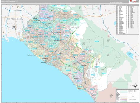 Orange County California Map With Zip Codes - United States Map