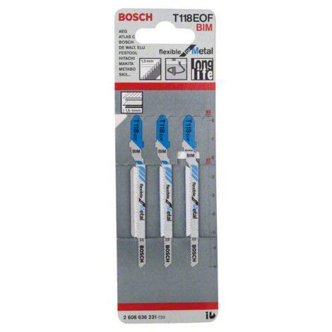 Bosch Stichsägeblatt T 118 EOF Flexible for Metal