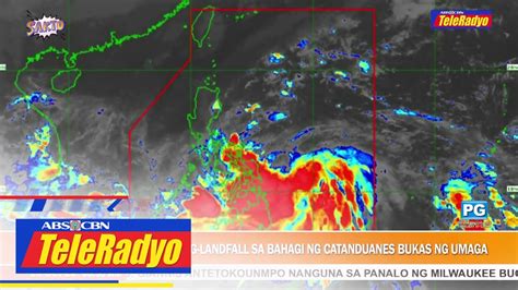 Bagyong Paeng Posibleng Mag Landfall Sa Bahagi Ng Catanduanes Bukas Ng