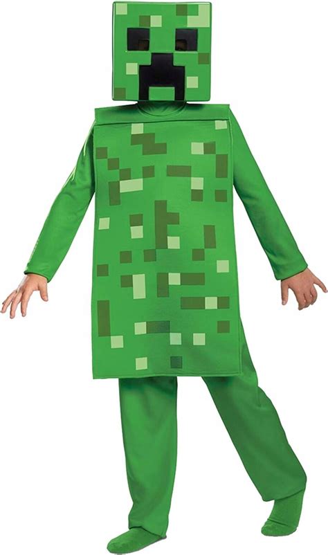 MINECRAFT STRÓJ KARNAWAŁOWY DLA CHŁOPCA CREEPER KOSTIUM PRZEBRANIE 134