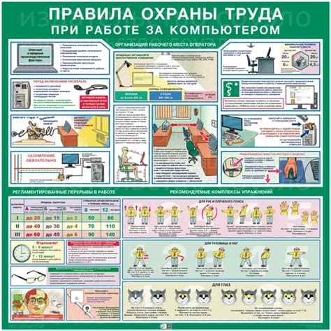 плакаты, брошюры, стенды по охране труда