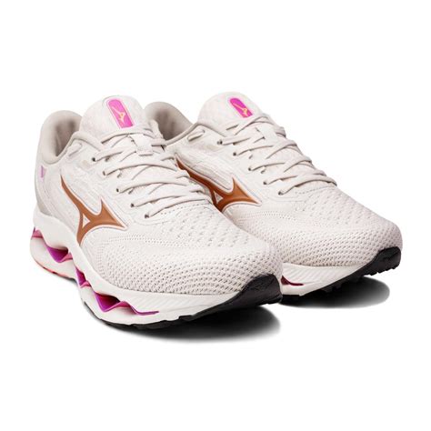 Tênis Mizuno Feminino Wave - Tênis Mizuno Wave Legend 4 Feminino Bege / Rosa