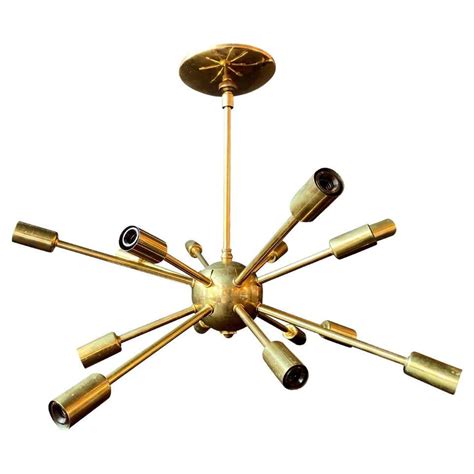 Midcentury Brass 3 Arm Sputnik Chandelier 1960s For Sale At 1stdibs