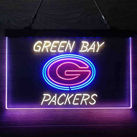 Green Bay Packers 3-Color LED Sign Home Bar Decor – Lynseriess