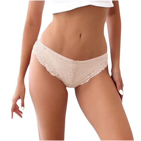 Sdeycui Womens Underwear Lace Sexy Bikini Panties Seamless Invisible Panty Invisible Half Back