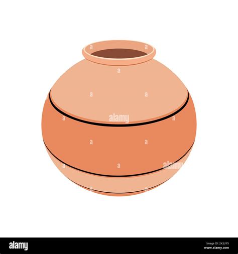 Clay Pots Vector Illustration Isolated On White Background Stock Vector Image And Art Alamy