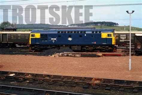 35mm Slide Br British Rail Diesel Loco Class 26 26029 1982 Carstairs