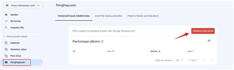 menghapus halaman  hasil pencarian google