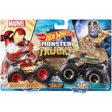 Hot Wheels Monster Trucks Demolition Doubles Iron Man Vs Thanos Thomas Online