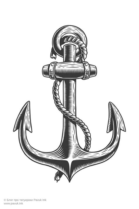 Тату якорь: история и значение — pavuk.ink
