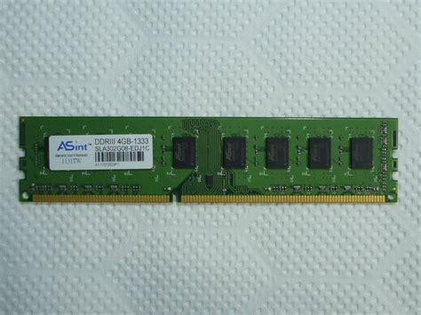 Yahoo!オークション - ASint デスクトップ用 DDR3 4GB-1333 (PC3-10600...