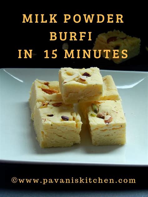 Milk Powder Burfi Recipe Easy Diwali Sweet