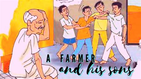 Farmer And His Four Sons Story In English Story Writing English