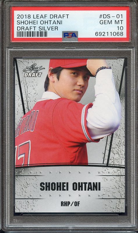 Lot Detail Leaf Draft Ohtani Draft Silver Ds Shohei Ohtani