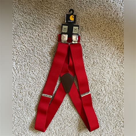 Carhartt Accessories Carhartt Mens Red Utility Suspenders Poshmark