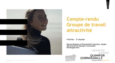 Compte Rendu Du Gt Attractivit Du F Vrier Quimper Cornouaille