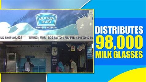 Mother Dairy Distributes Milk Glasses To Mark Verghese Kurien S Th