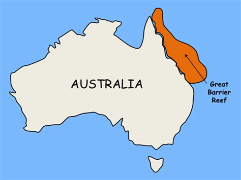 Map Of Australia And The Great Barrier Reef | Map Of Canada