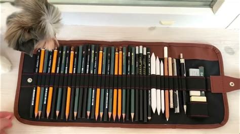 Обзор пенала, карандаши, пенал для графики - YouTube