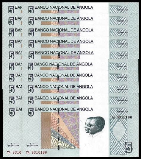 Angola Kwanzas Unc Consecutive Pcs Lot P New