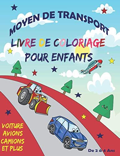 Moyen De Transport Livre De Coloriage Pour Enfants Voitures Avions