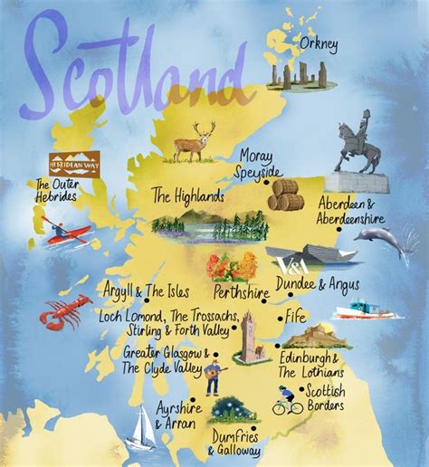 Scotland Map Scotland Map Scotland Travel Scotland