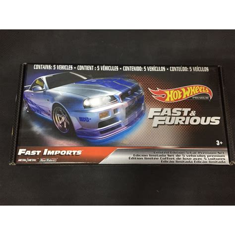 風火輪 hot wheels 玩命關頭 gt r r34 s15 rs1600 r32 lp570 4 盒裝 精裝 膠胎 蝦皮購物