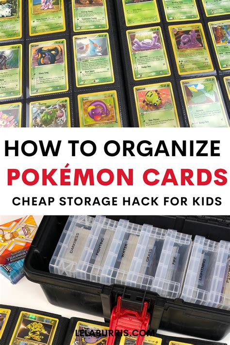 Fun And Cheap Way To Organize Pokemon Cards Organized Ish Pokemon
