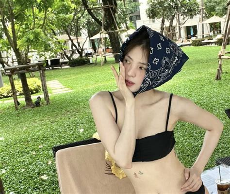 Han So Hee Enjoy The Late Summer In A Bikini I Still Have A Tattoo SportsChosun