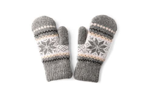Premium Photo Warm Mittens Isolated On White