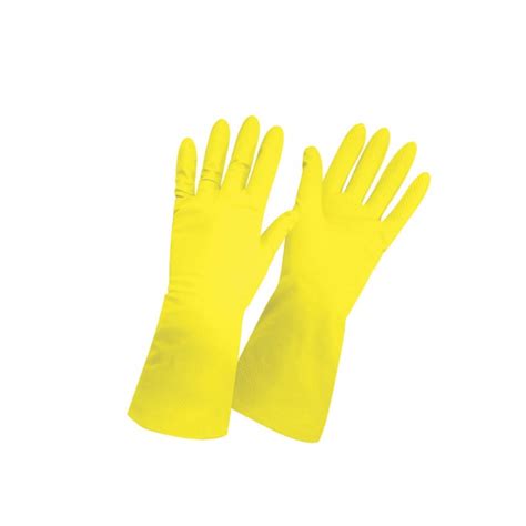 Перчатки Libry, латексные хозяйственные с х/б эластичные, желтые, М/240 ...