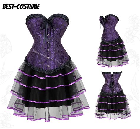 Robe Corset Burlesque En Dentelle Noire Pour Femme Lingerie Sexy Grande Taille Haut Avec Bonnet