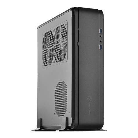 SilverStone Fortress Series SST FTZ01B E Mini ITX Black Slim Case