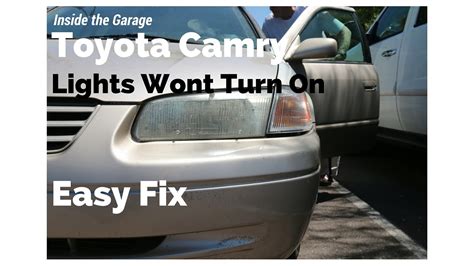 Toyota Camry Lights Not Working Youtube
