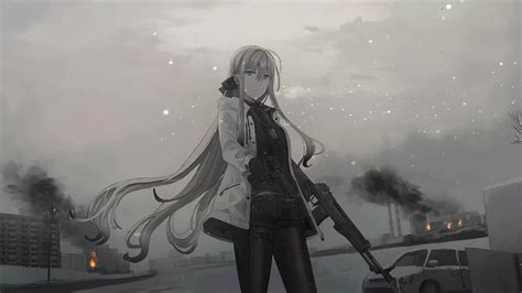 Anime Girl With Gun Live Wallpaper - MoeWalls