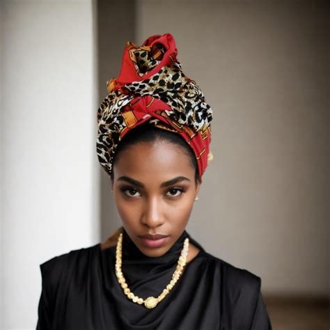 Red Head Scarf Etsy