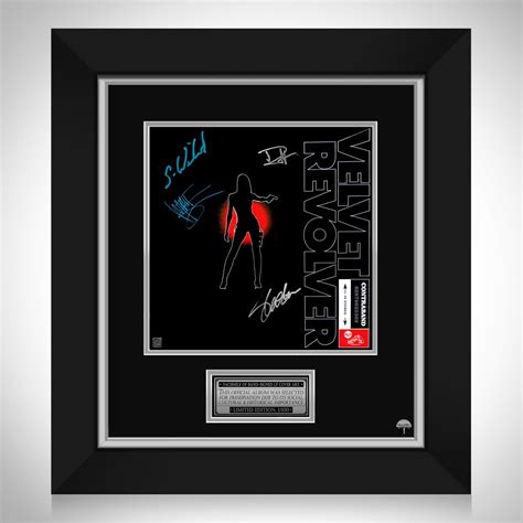Velvet Revolver Contraband Lp Cover Limited Signature Edition Custom