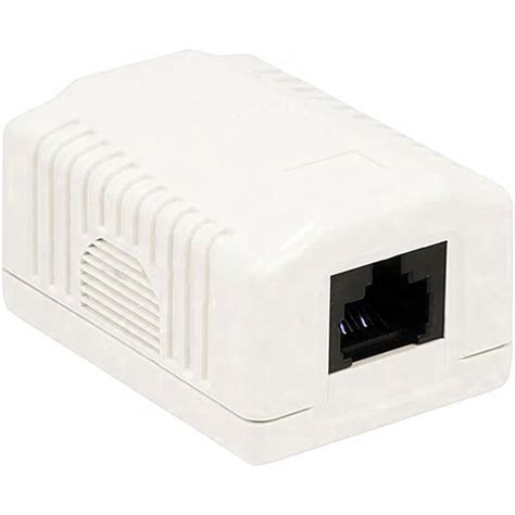 Cat6 Surface Mount Box 1 Port Unshielded Utp Keystone Adapters And