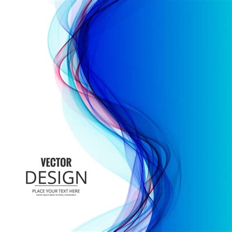 Free Vector Blue Modern Waves Background