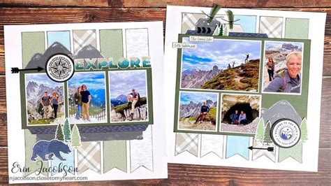 Pin by Lori Q on Sketches of double page layouts | Beautiful scrapbook layouts, Nature scrapbook ...