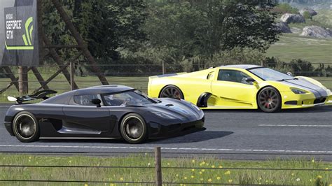 Koenigsegg Agera Vs SSC Ultimate Aero TT Highlands Long Assetto