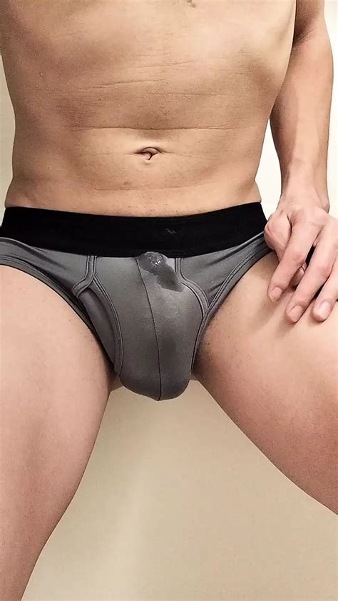 I Wore Bodywild S Bikini Briefs Gray And Ejaculated With An Electric Massage Machine Gay Porn