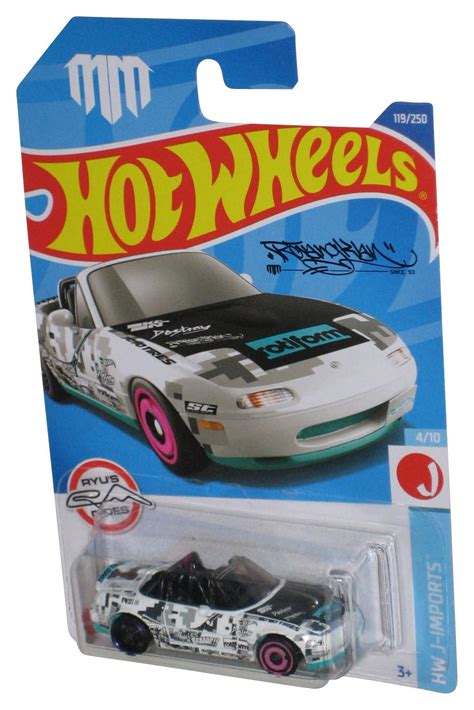 Hot Wheels Hw J Imports White Mazda Mx Miata Toy Car Walmart