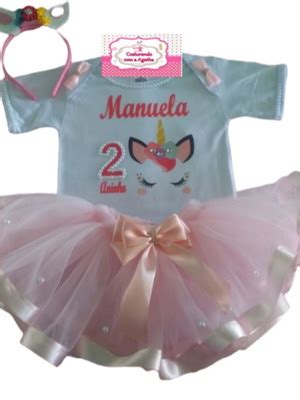 Body E Saia Tutu Unicornio Compre Produtos Personalizados No Elo7