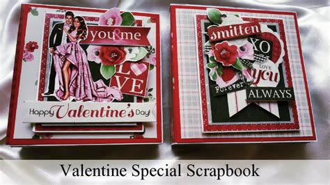 Valentine Special Scrapbook Valentines Day T Ideas Mini Album