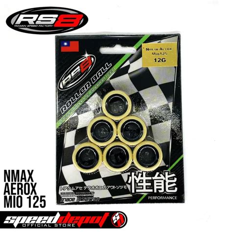 RS8 ROLLER BALL FLYBALL 20x12 12G NMAX Aerox Mio 125 Lazada PH