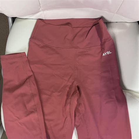 AYBL Mauve/pink workout leggings - Depop