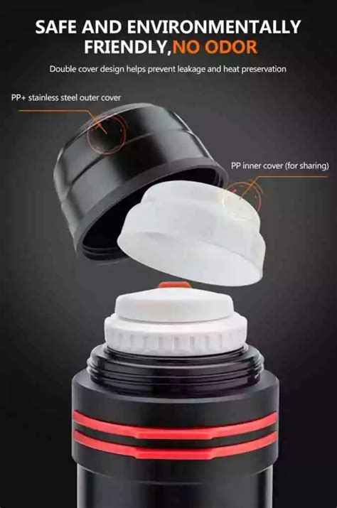 L Portable Vacuum Flask Insulated Hot Water Bottle Ido Lk